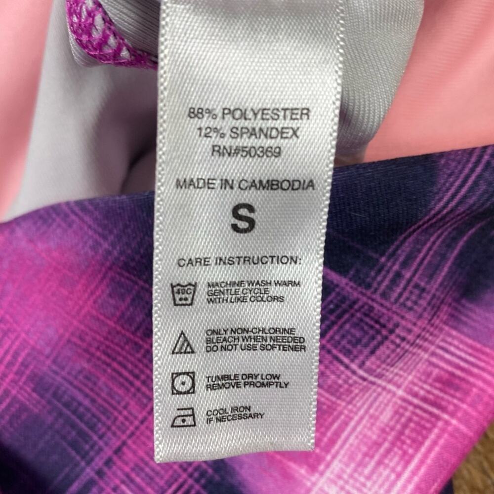 Active Cropped Leggings Pink Black Size S - Picture 4 of 5
